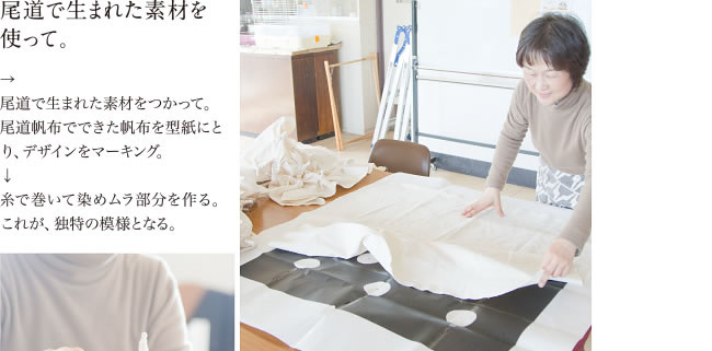 尾道で生まれた素材を使って。