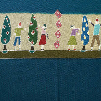 「手描き友禅」生地見本3